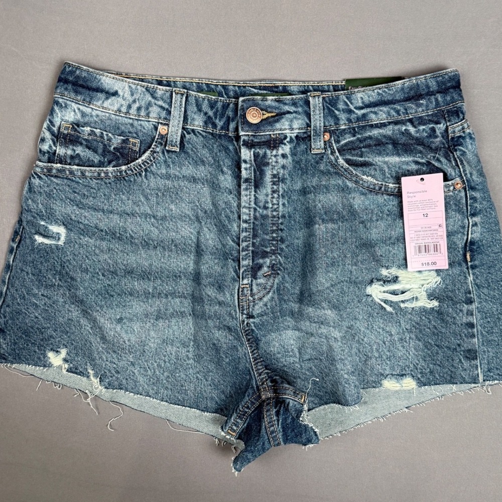 wild fable Distressed Blue Denim Jean Shorts